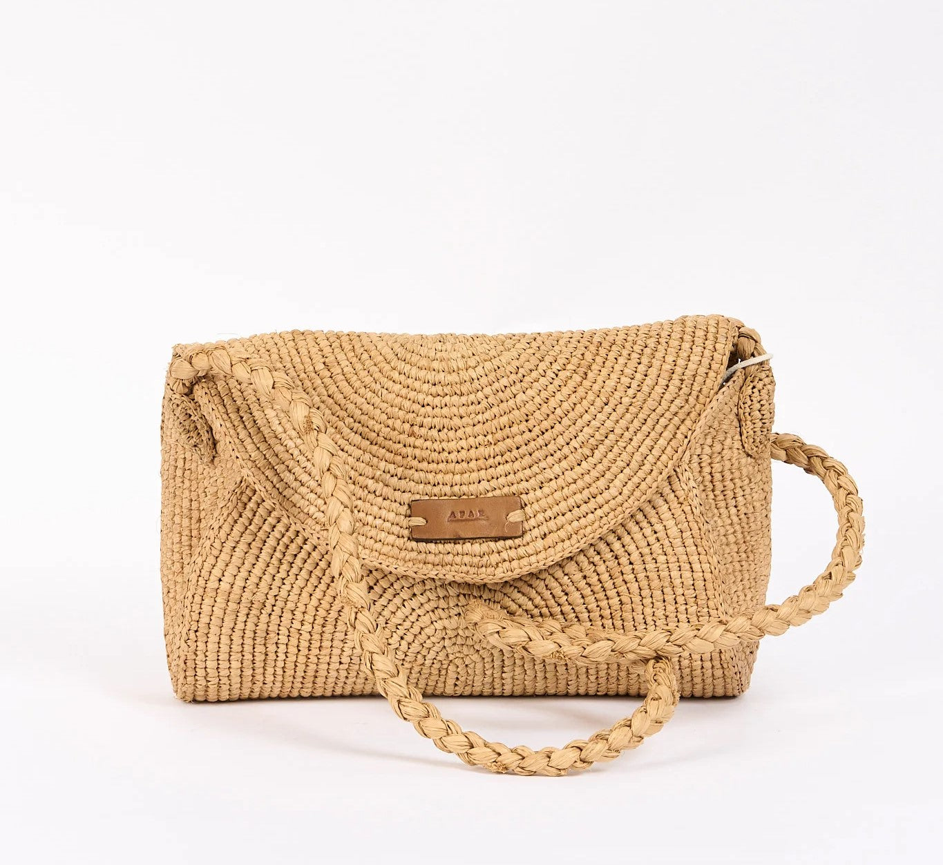 Afar borsa Samira tracolla in raffia beige