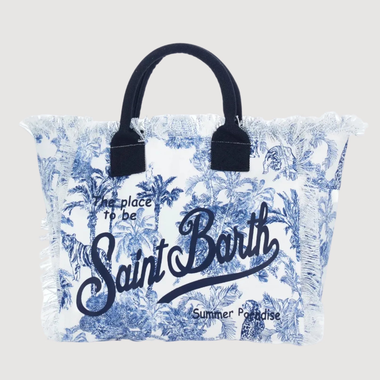 Mc2 Saint Barth borsa vanity jungle oceania blu