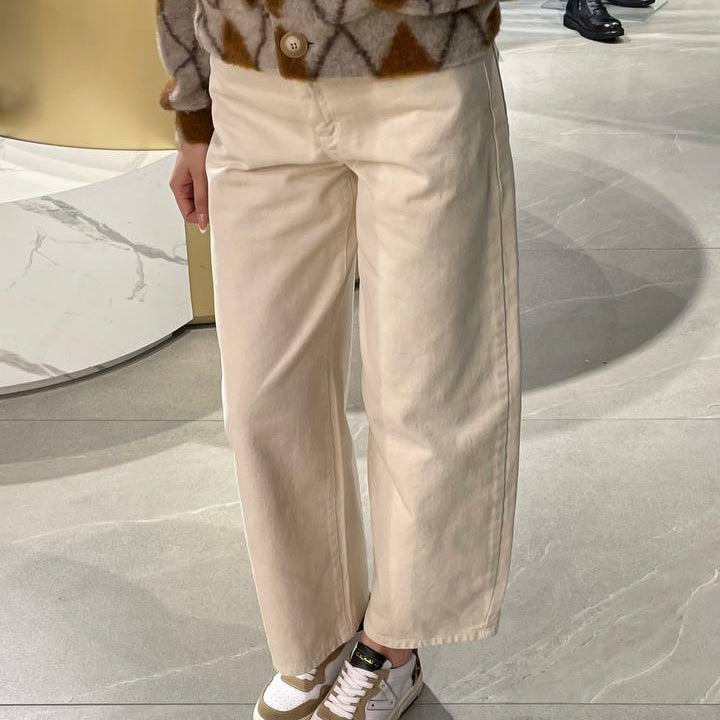 Haveone pantalone Bella in denim panna