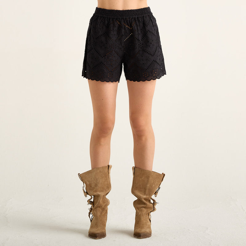 Mc2 Saint Barth shorts meave sangallo line flower embry nero