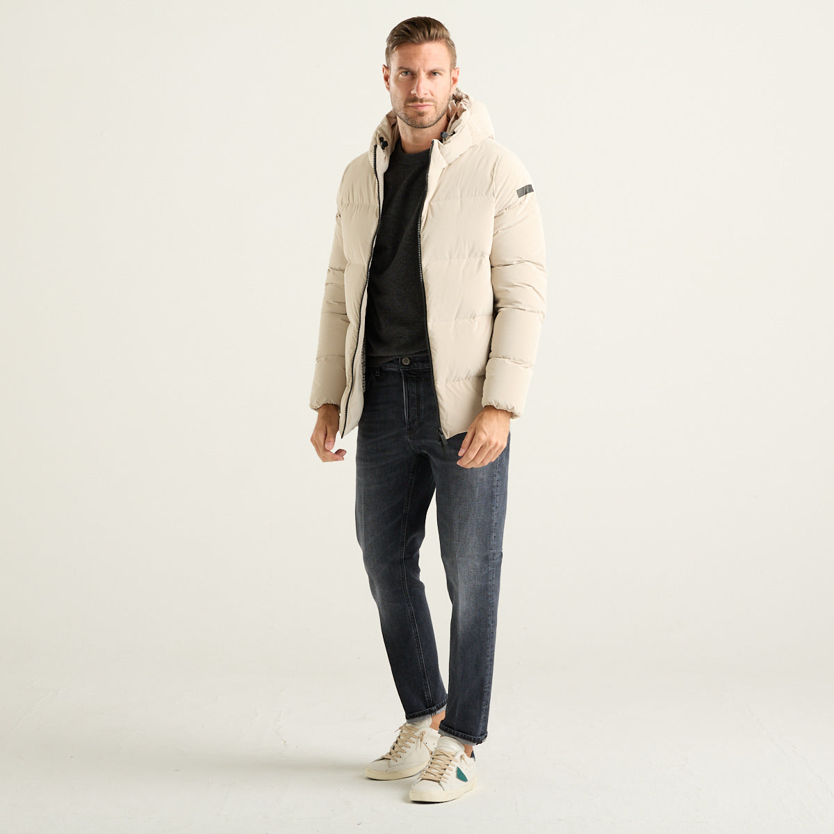RRD Superrduck Tubic 14 Piumino Uomo Bianco Sabbia