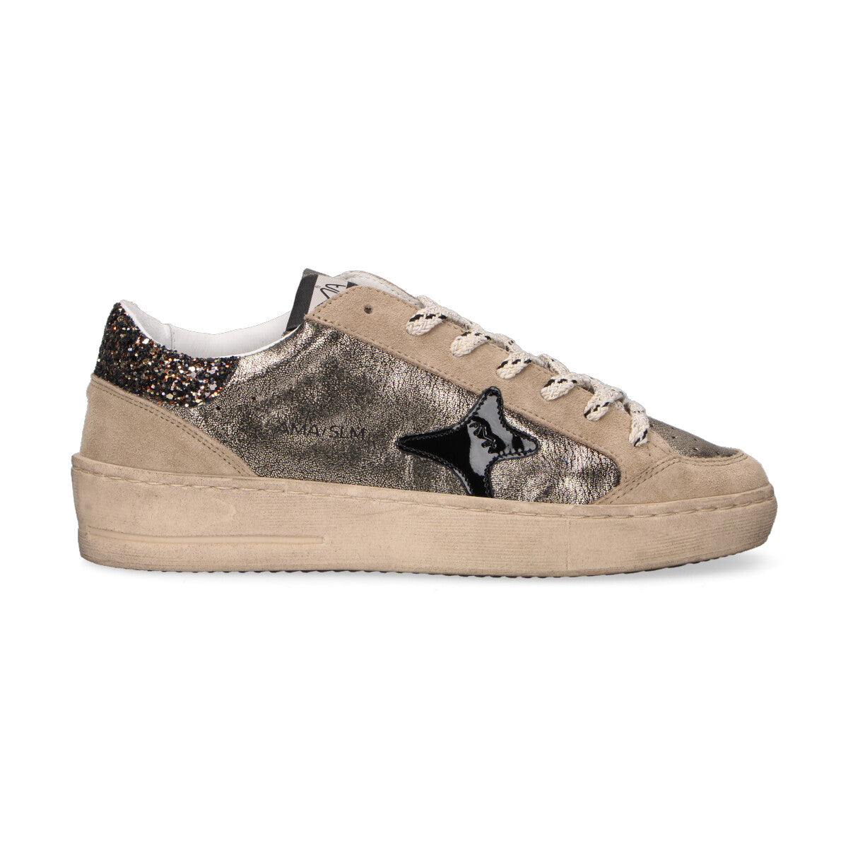 Ama Brand sneaker Slam in pelle laminata canna di fucile