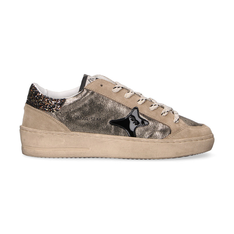 Ama Brand sneaker Slam in pelle laminata canna di fucile