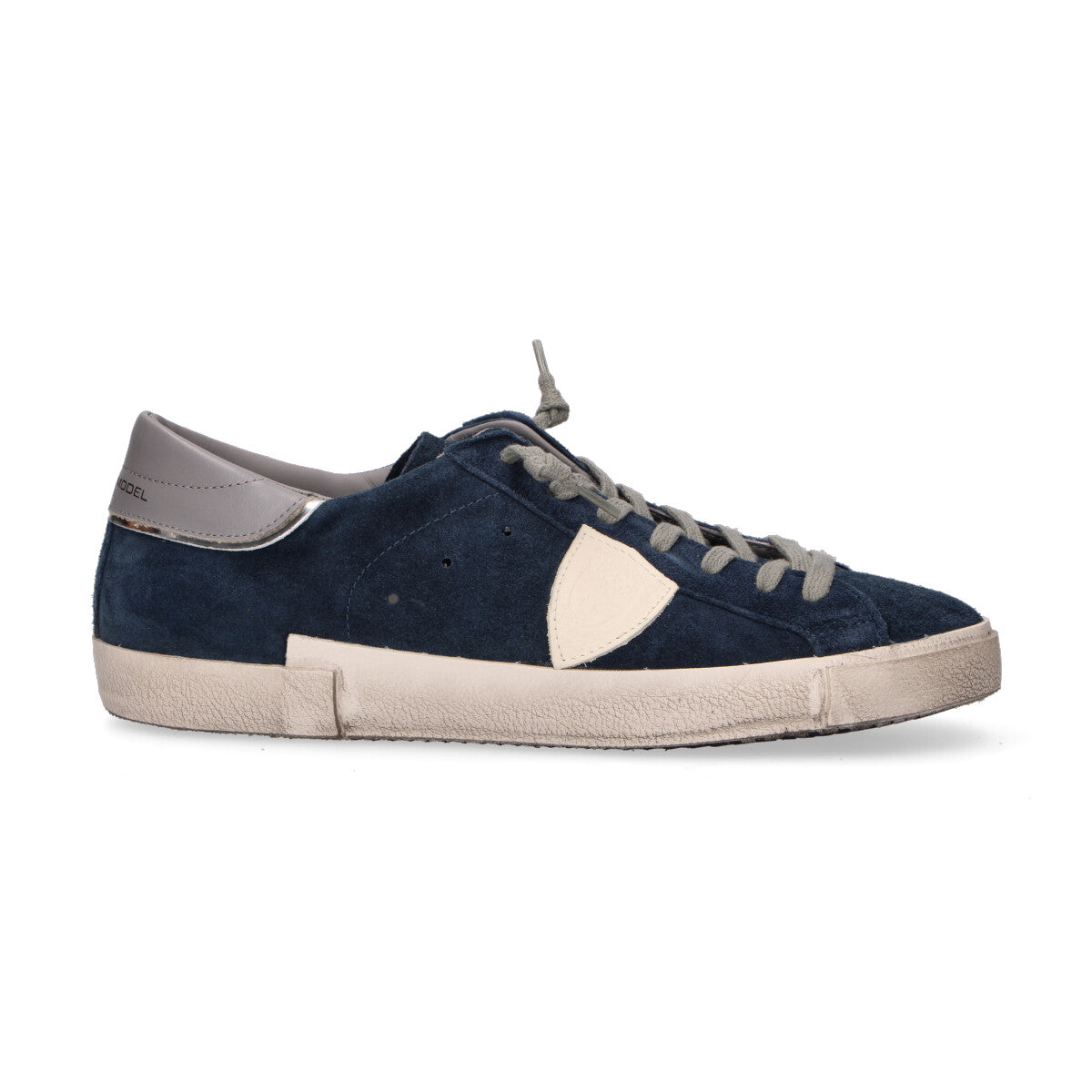Philippe Model sneaker Paris in camoscio blu