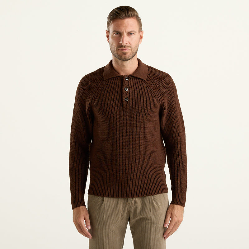 Circolo 1901 maglione a coste Long Sleeve marrone