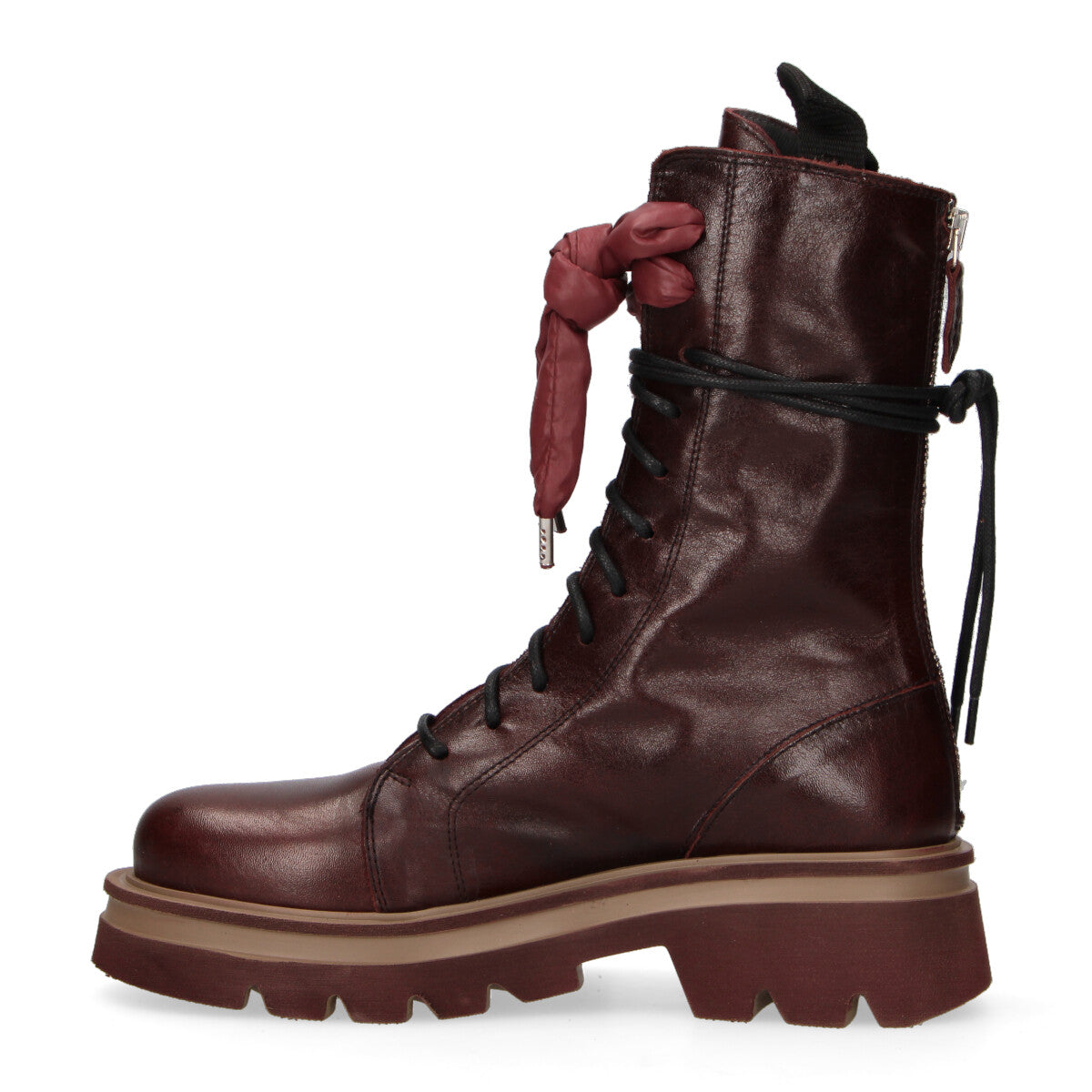 Patrizia Bonfanti anfibio Scorpio in pelle bordeaux