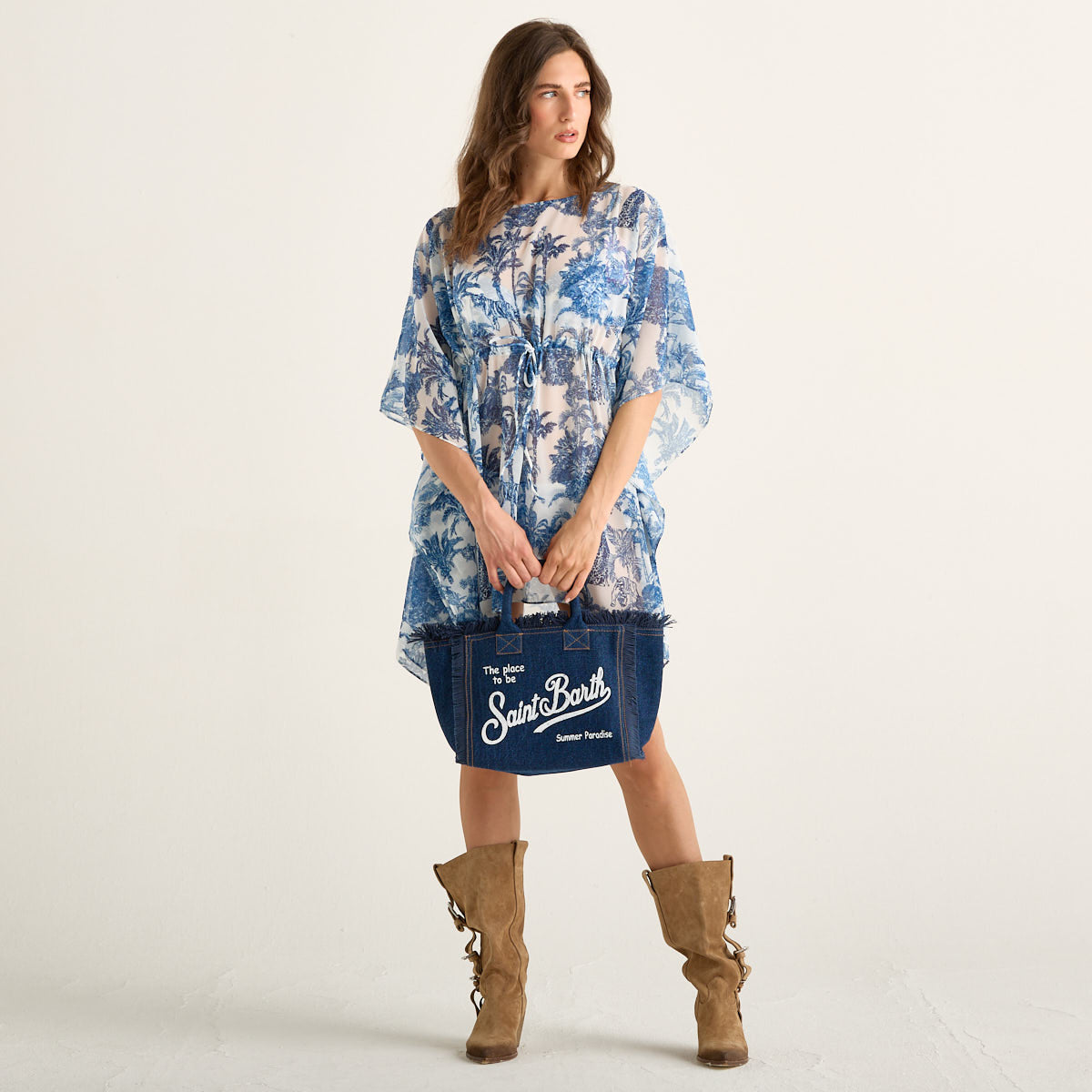 Mc2 Saint Barth copricostume iria georgette jungle oceania