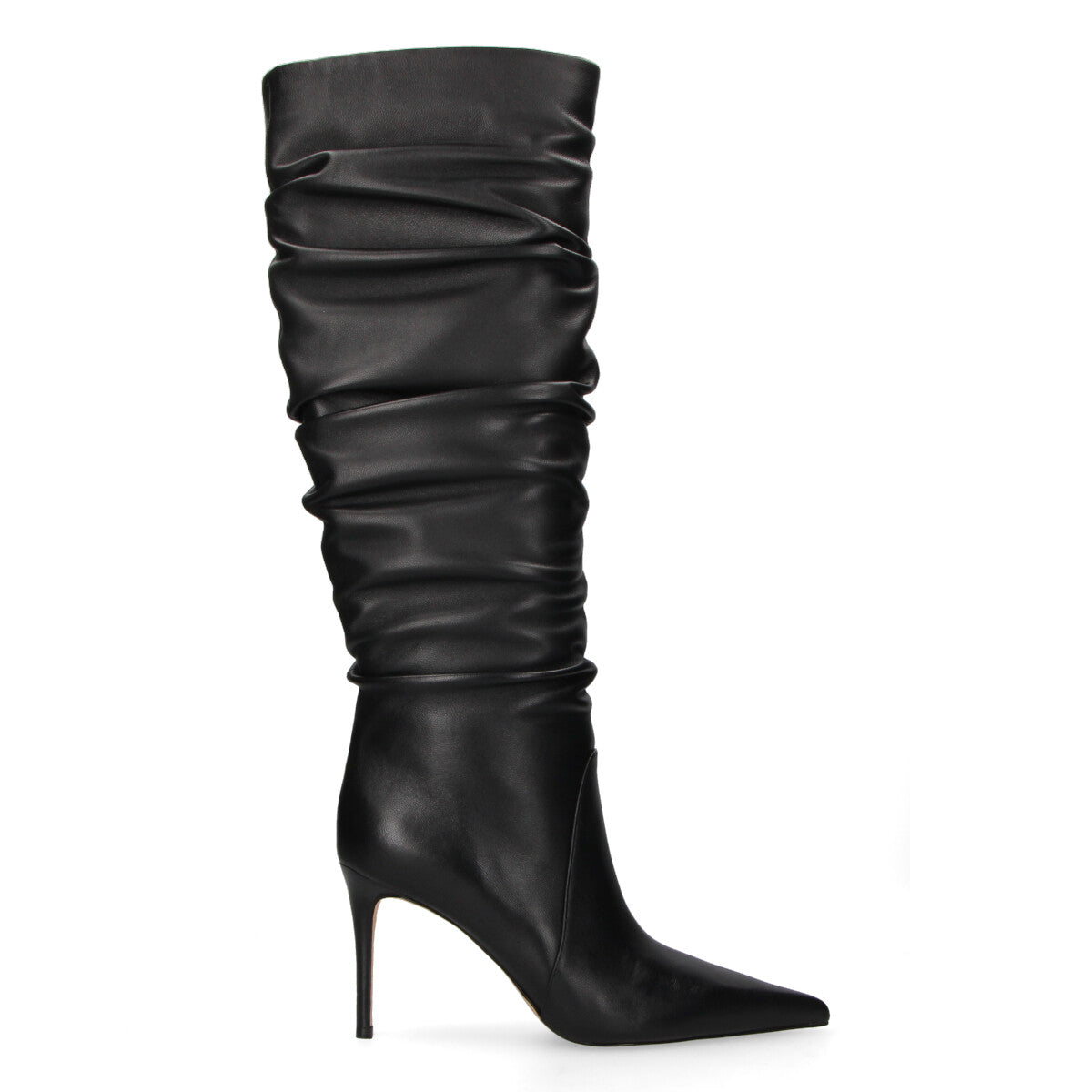 Michael Kors stivale Dawn Heeled in pelle nera