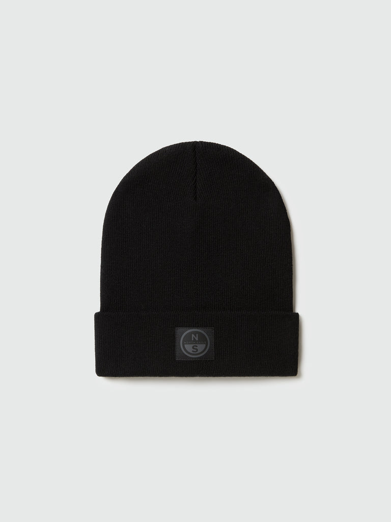 North Sails Berretto con patch North Tech nero