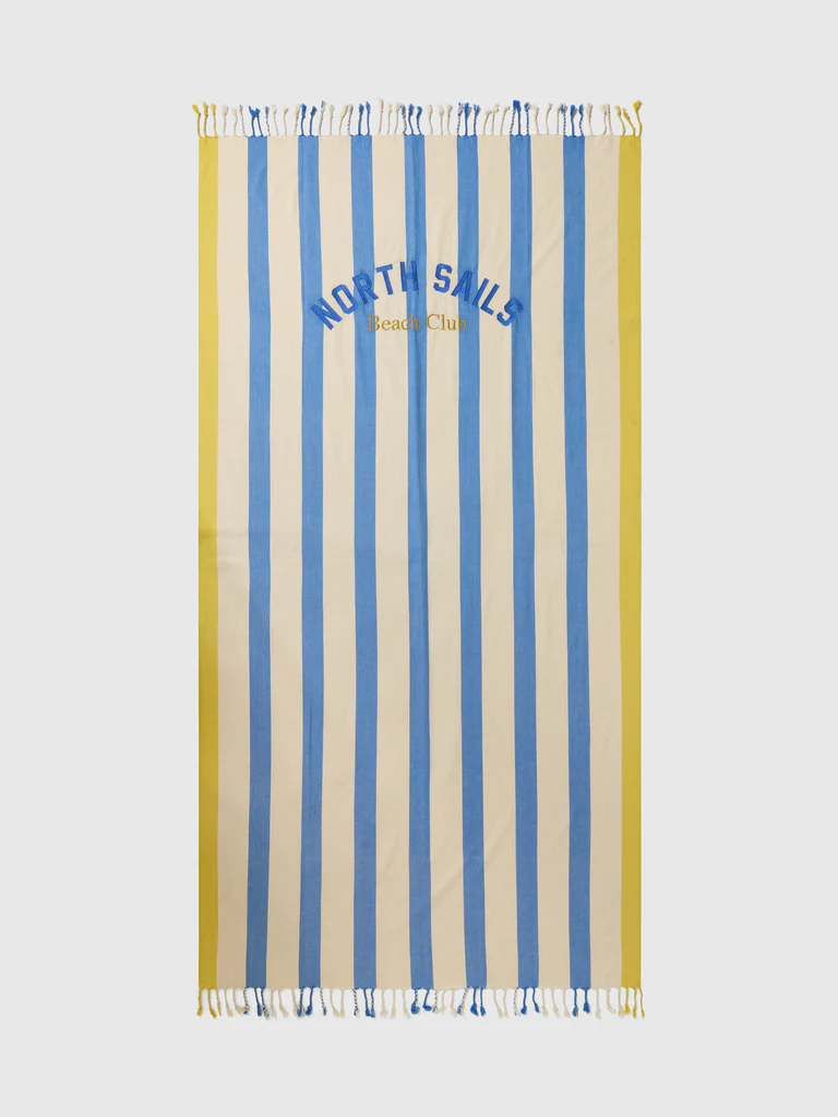 North Sails telo mare Beach Club righe blu gialle