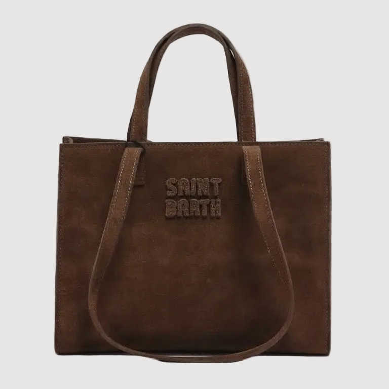 Mc2 Saint Barth borsa Jour in suede marrone