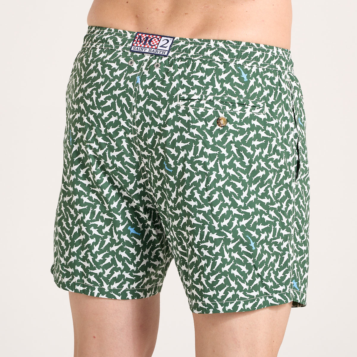 Mc2 Saint Barth costume micro stretch hammerhead verde