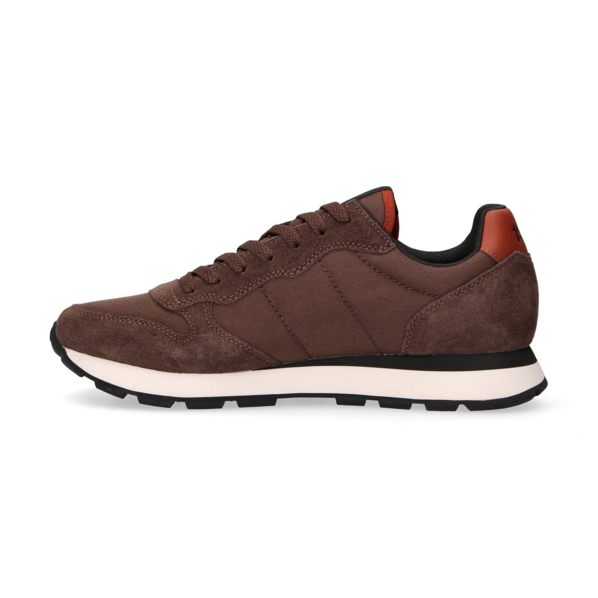 Sun68 sneaker Tom Solid in camoscio marrone
