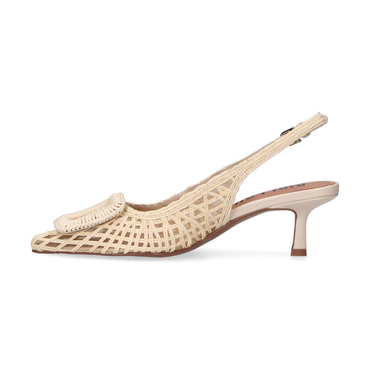 Bibi Lou chanel intrecciata in rafia beige