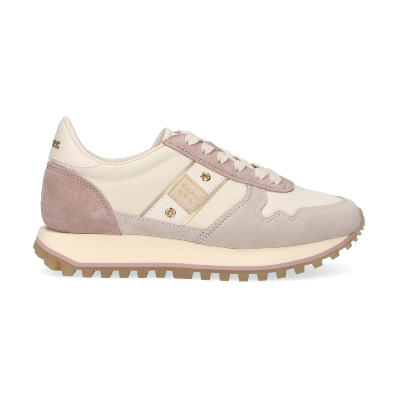Blauer sneaker Millen in nylon panna
