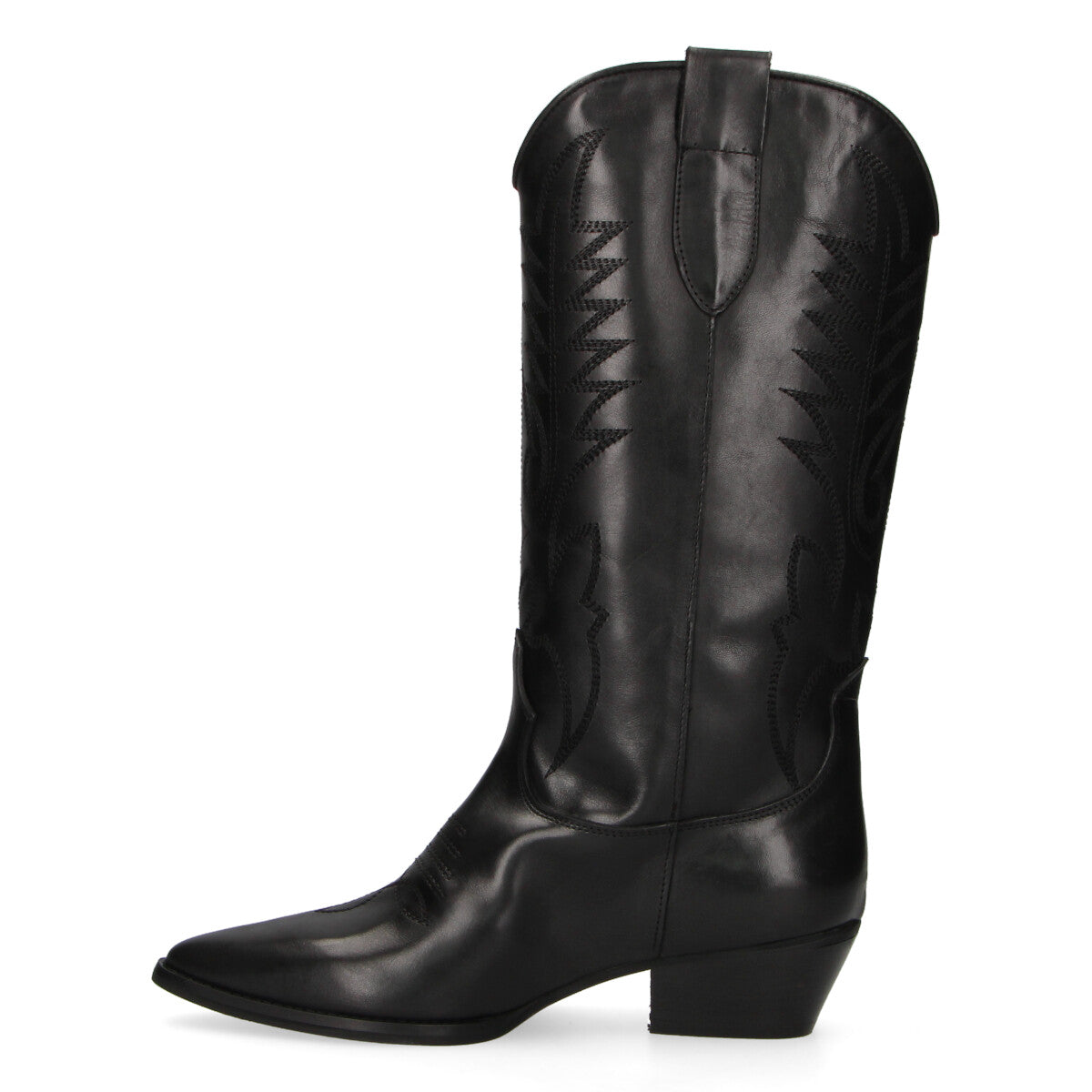 Sophie Marcèl stivale texano in pelle nera