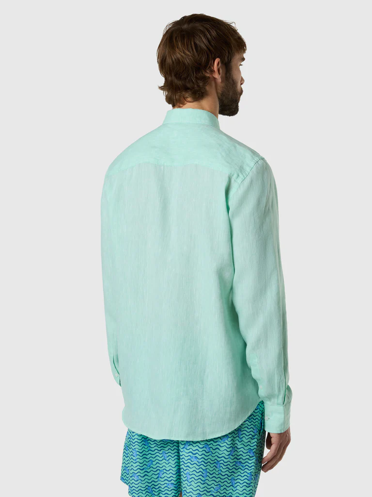 North Sails camicia in lino tiffany
