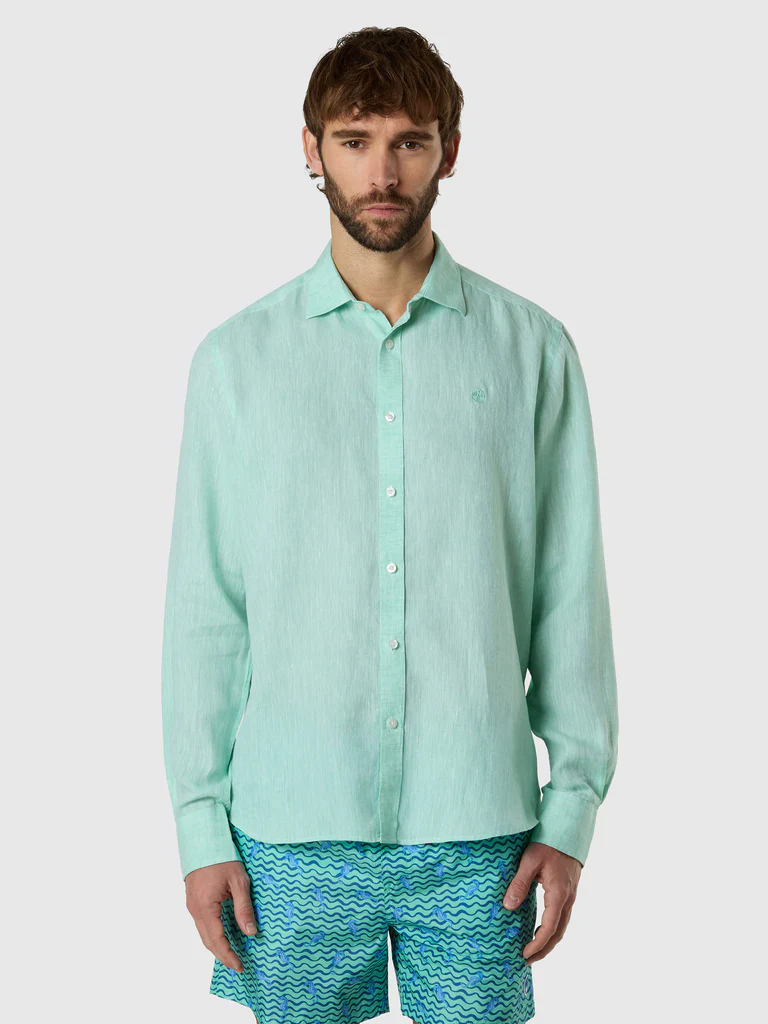 North Sails camicia in lino tiffany