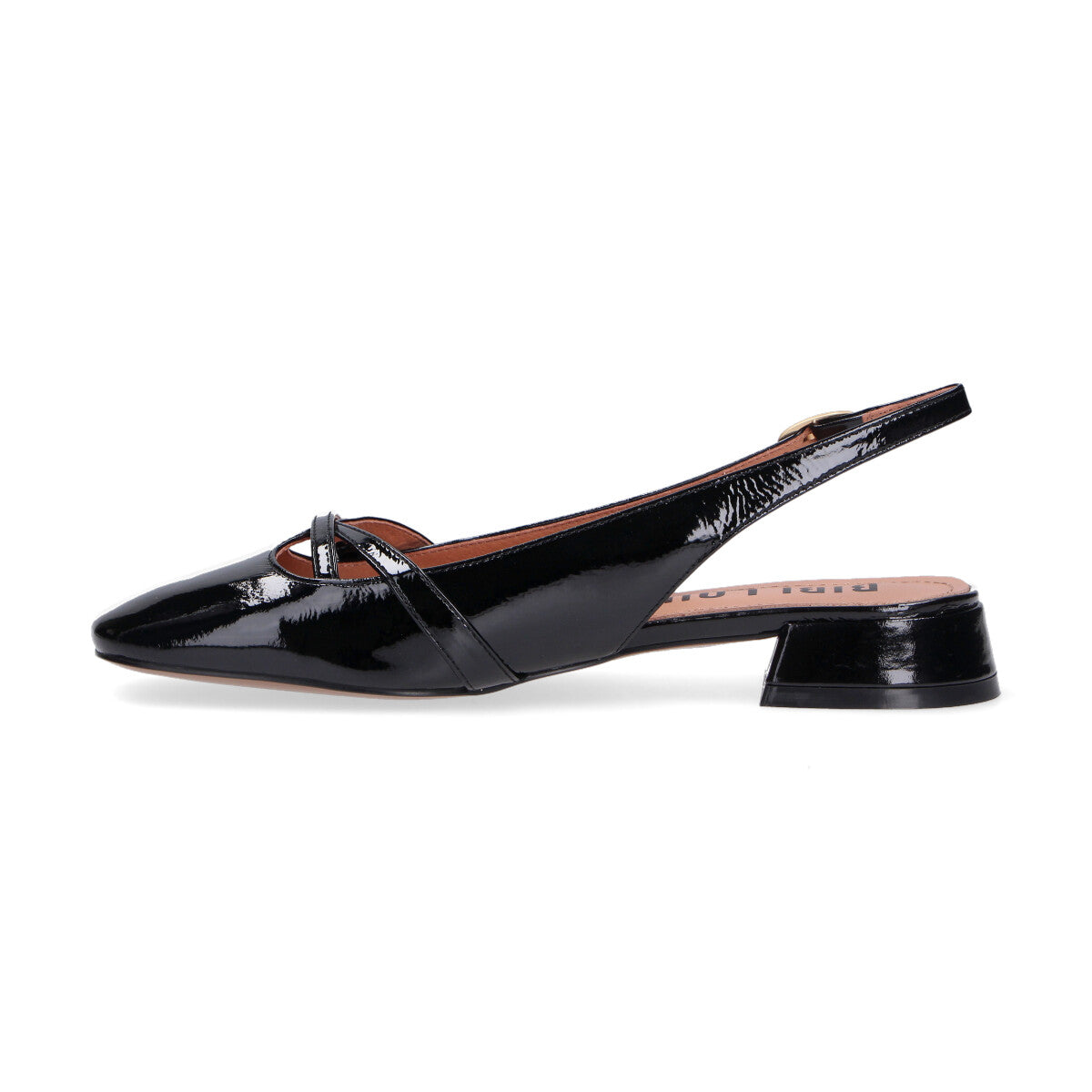 Bibi Lou chanel in vernice nera con fibbie