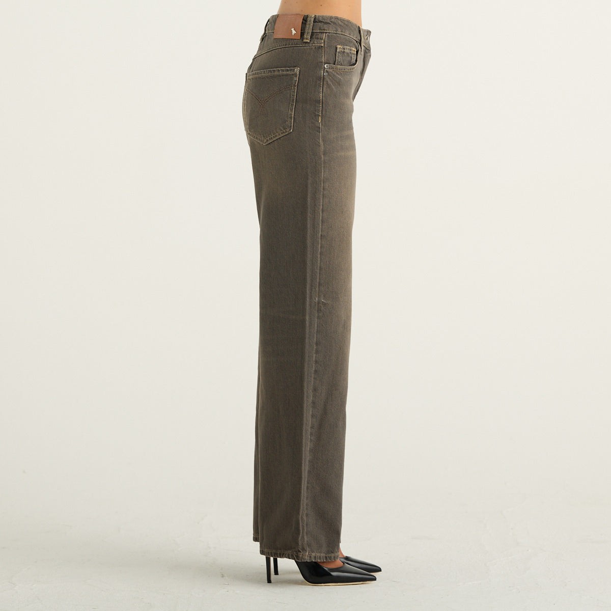 Jeans Wide Leg Marroni Patrizia Pepe