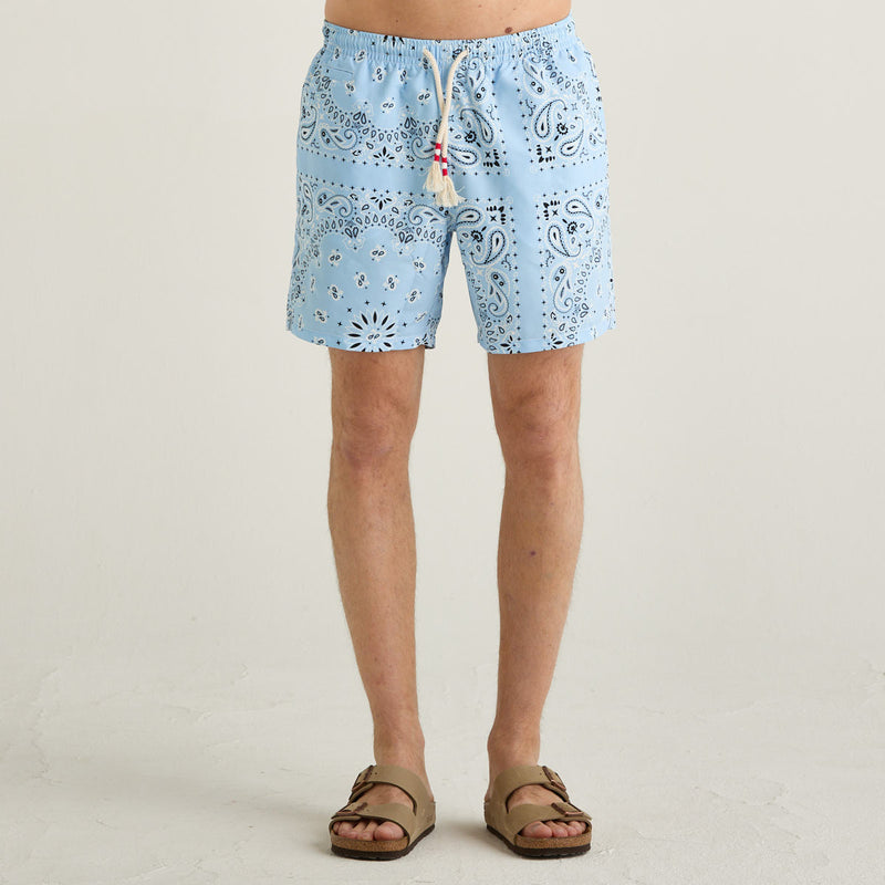 Mc2 Saint Barth costume bandanna round azzurro