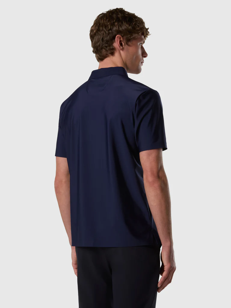 North Sails polo in nylon stretch blu