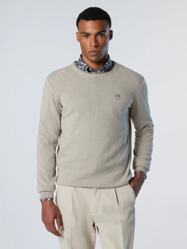 North Sails maglione girocollo beige