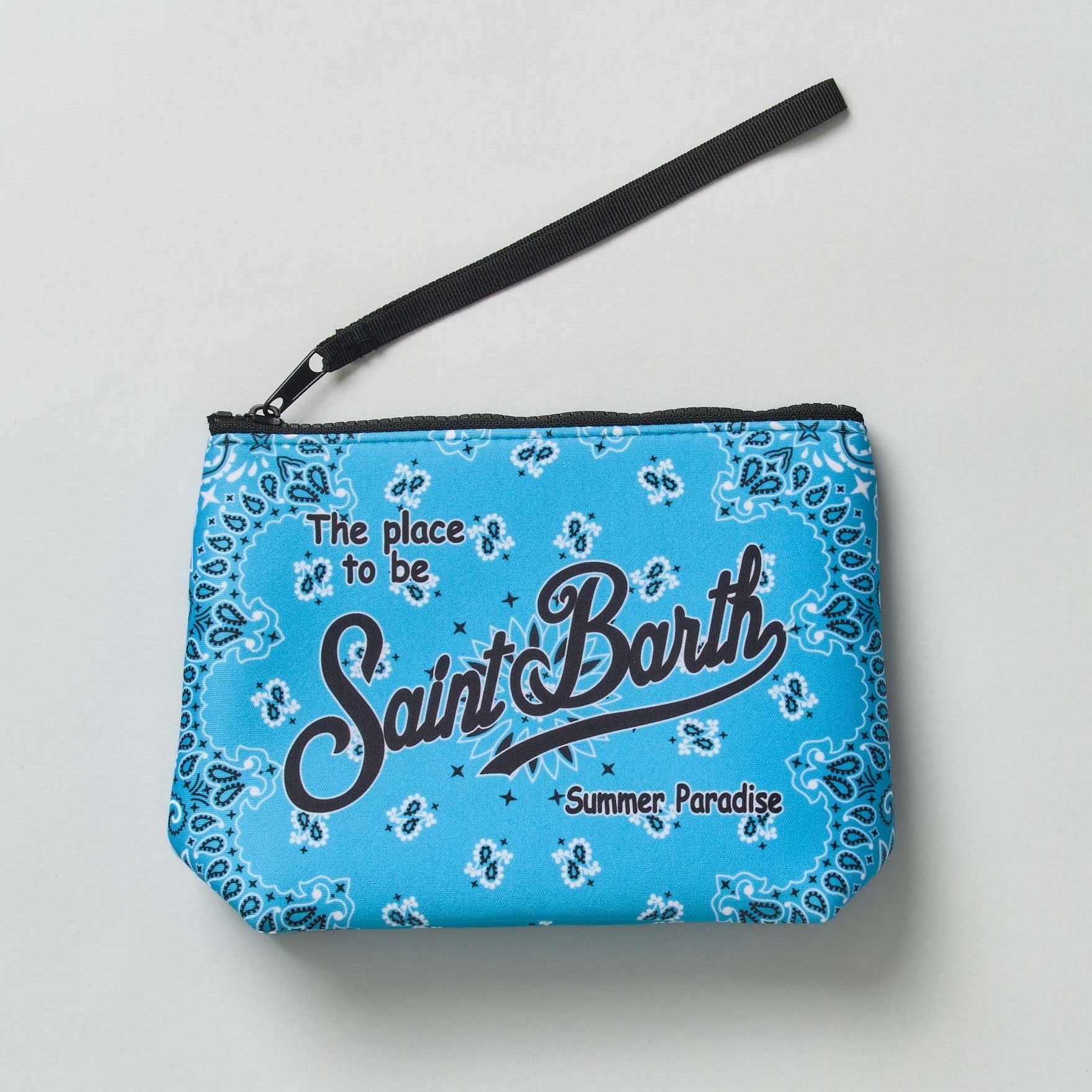 Mc2 Saint barth pochette Aline Bandanna round blu