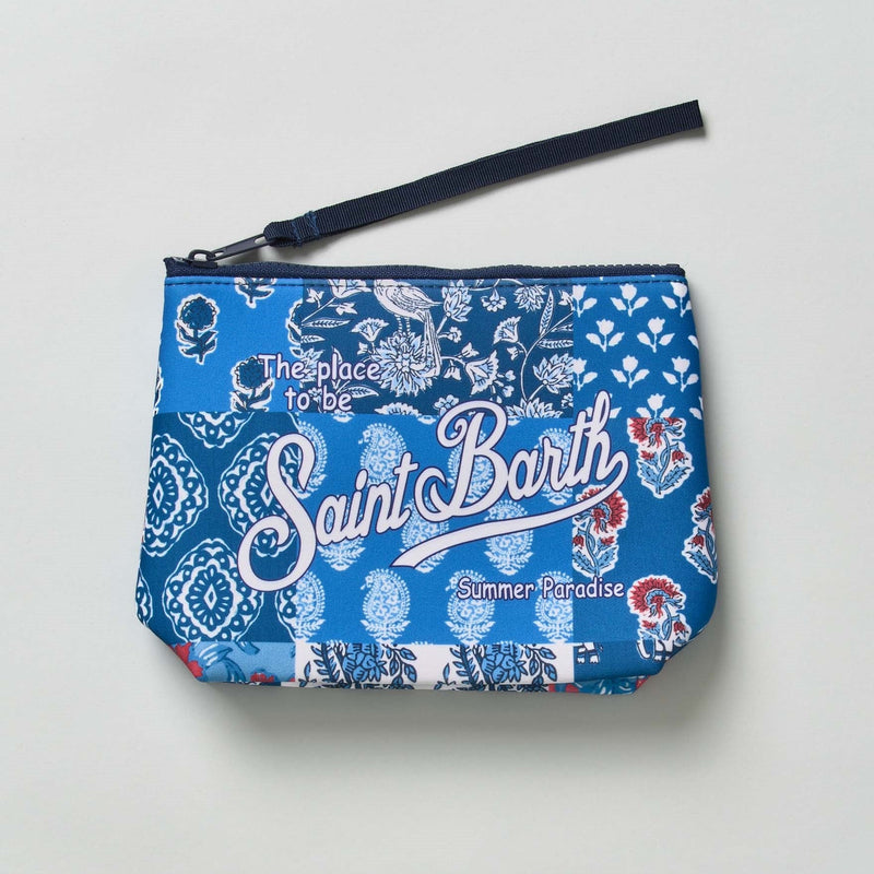 Mc2 Saint Barth pochette Batik Patch blu