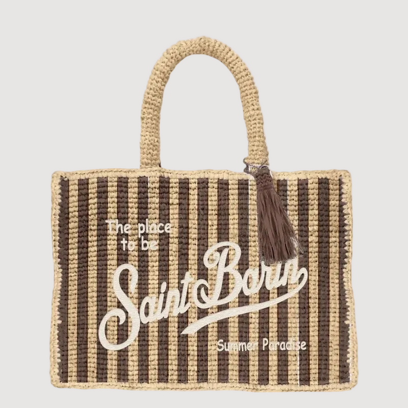 Mc2 Saint Barth borsa Colette Stripes Mini beige