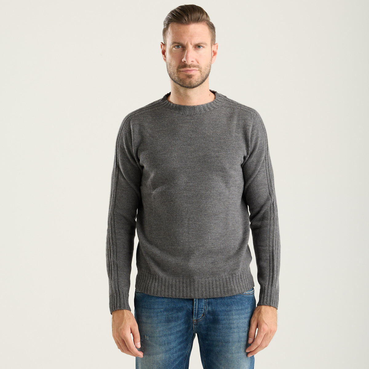 Dondup maglione girocollo grigio