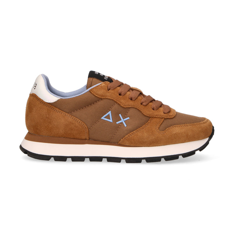 Sun68 sneaker Ally Solid in camoscio cuoio