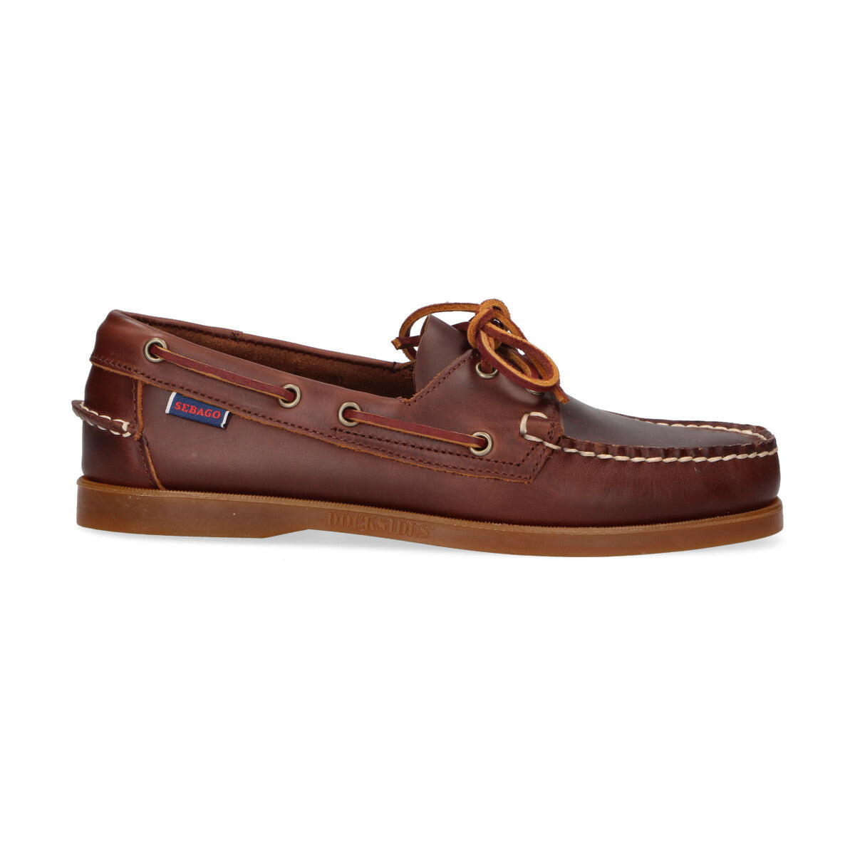 Sebago scarpa da barca in pelle marrone
