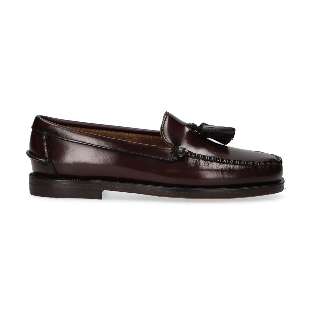 Sebago mocassino con nappine pelle bordeaux