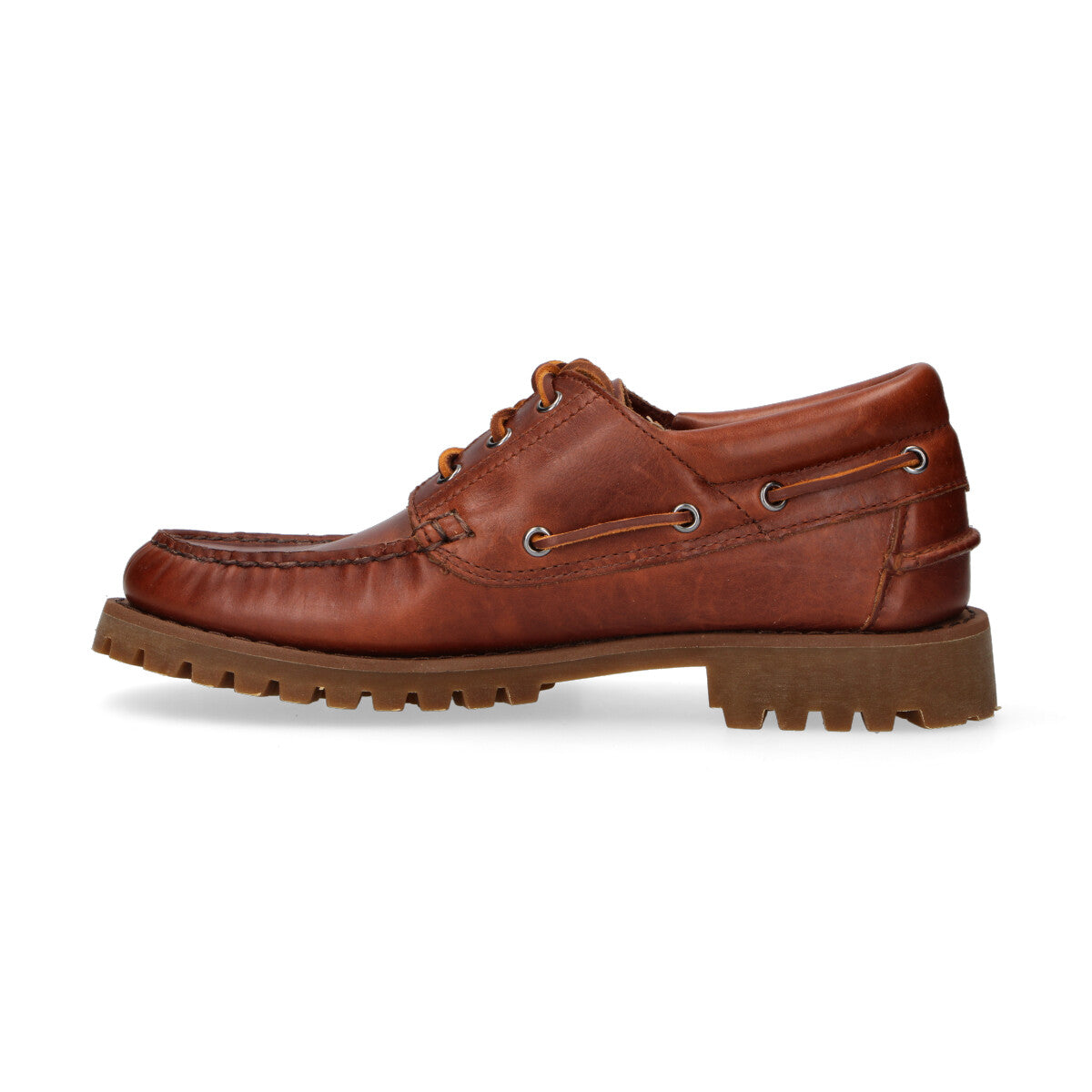 Sebago stringata in pelle cuoio