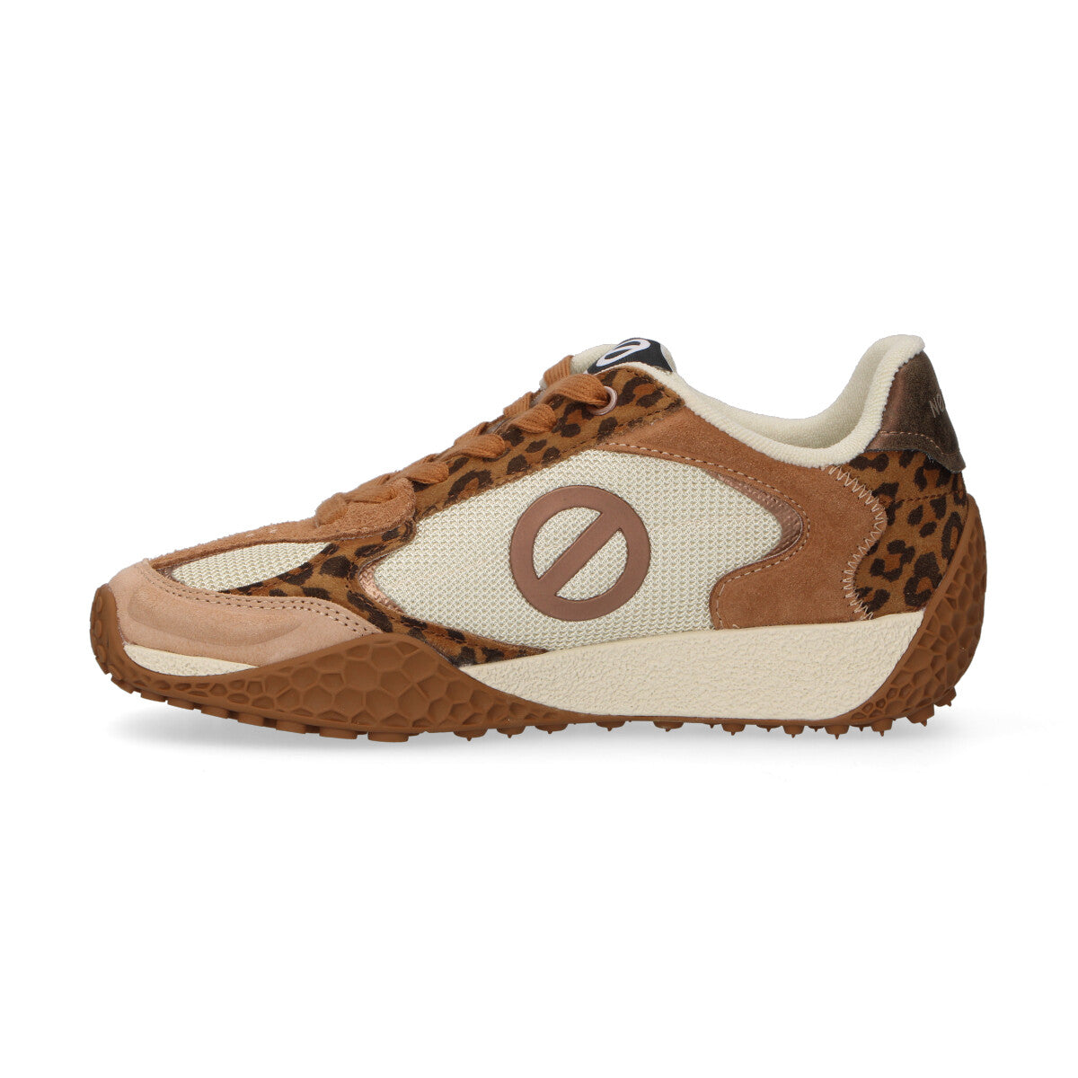 No Name sneaker Kate in nylon cuoio