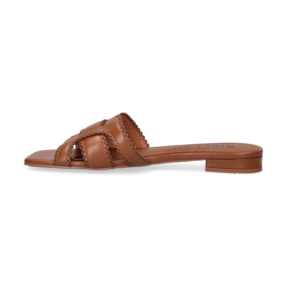 Bibi Lou ciabatta traforata in pelle cuoio