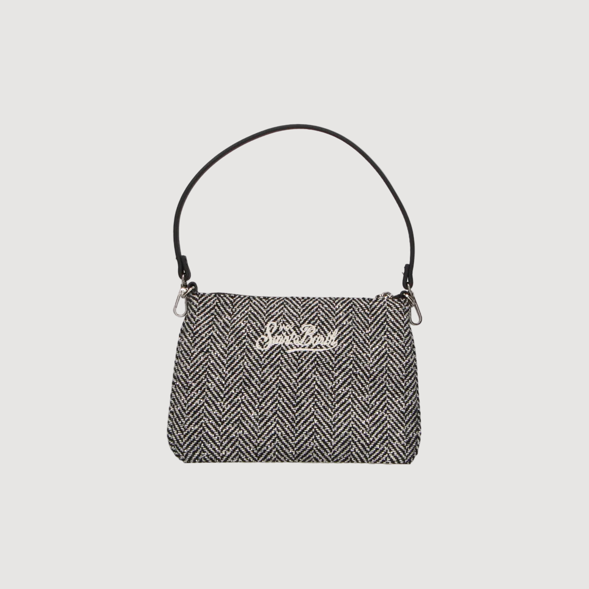 Mc2 Saint Barth Parisienne Mini Wool Herringbone strass