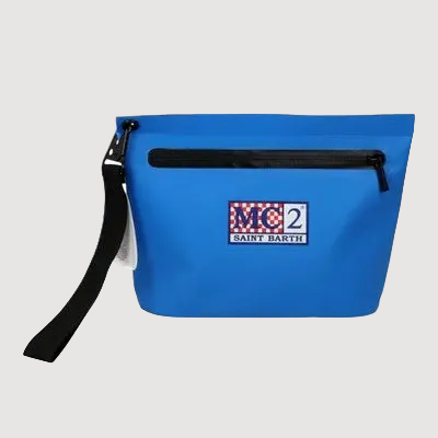 Mc2 Saint Barth pochette Aline Aqua azzurra