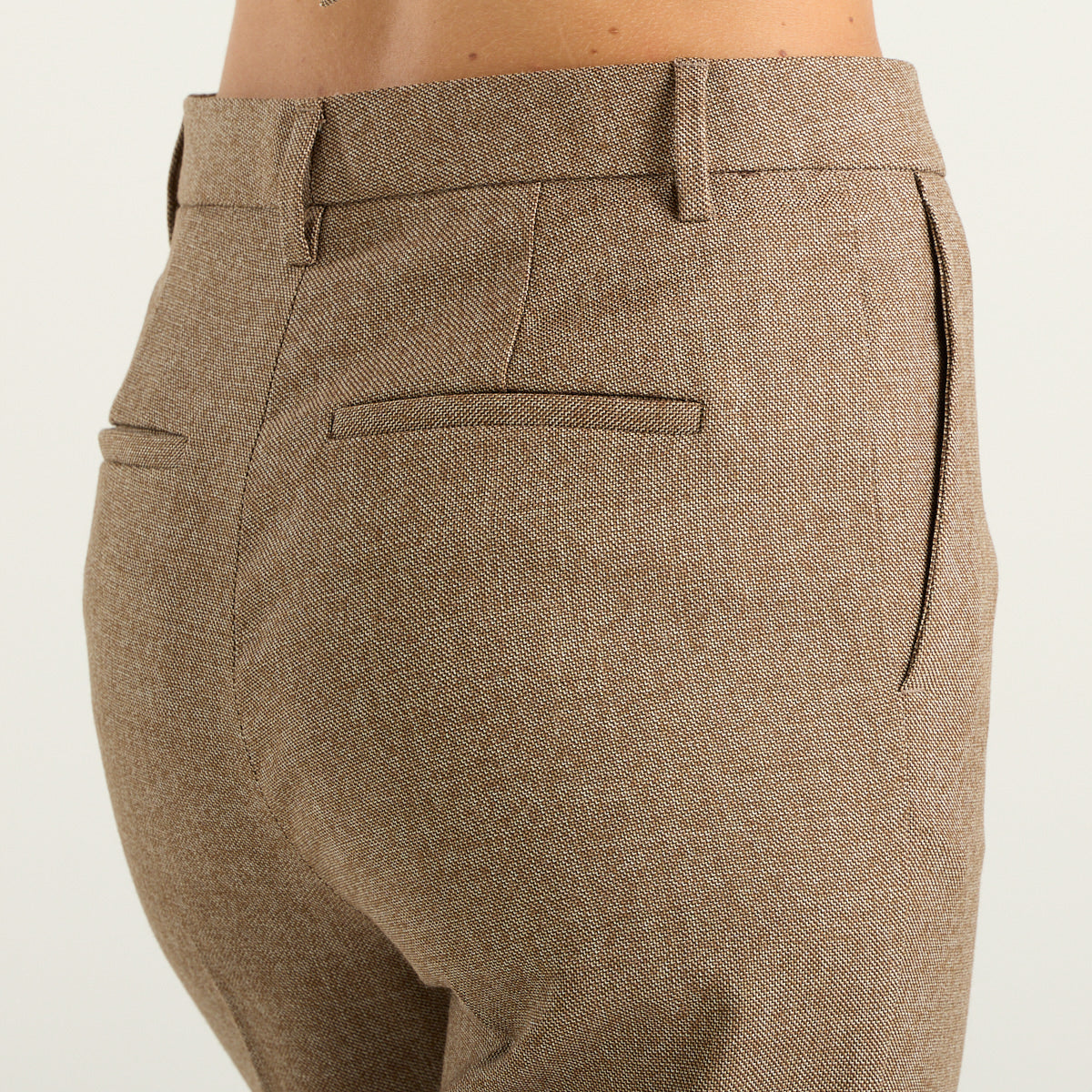 Cruna pantalone Antes slim in lana beige