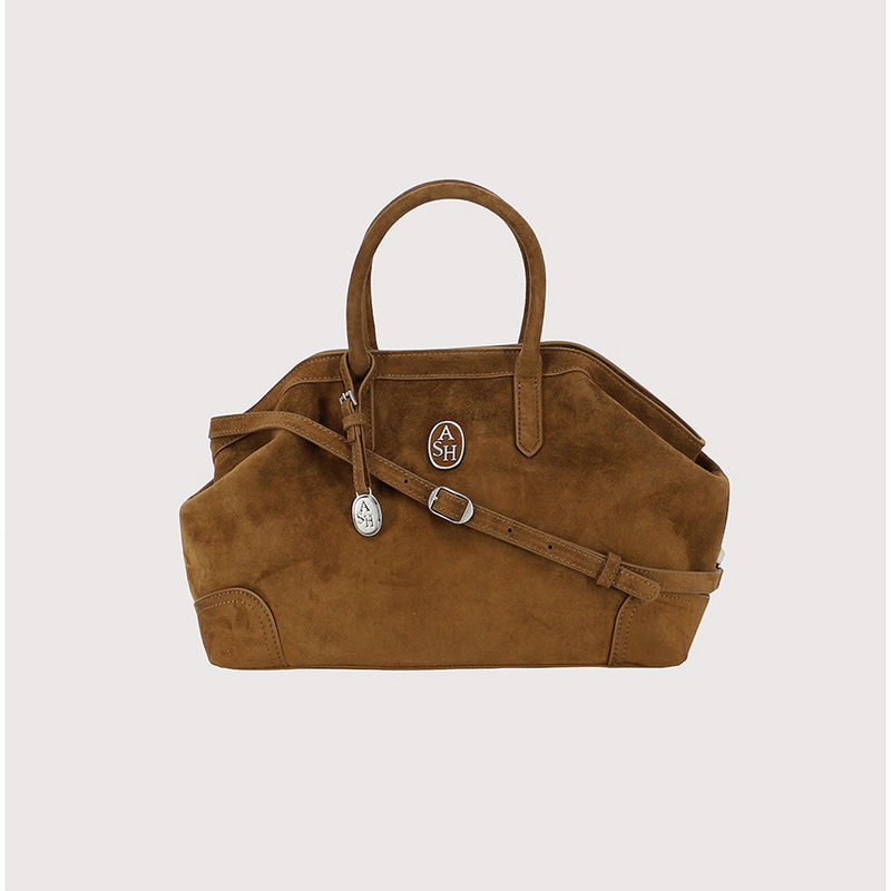 Ash borsa justin texas in camoscio cammello