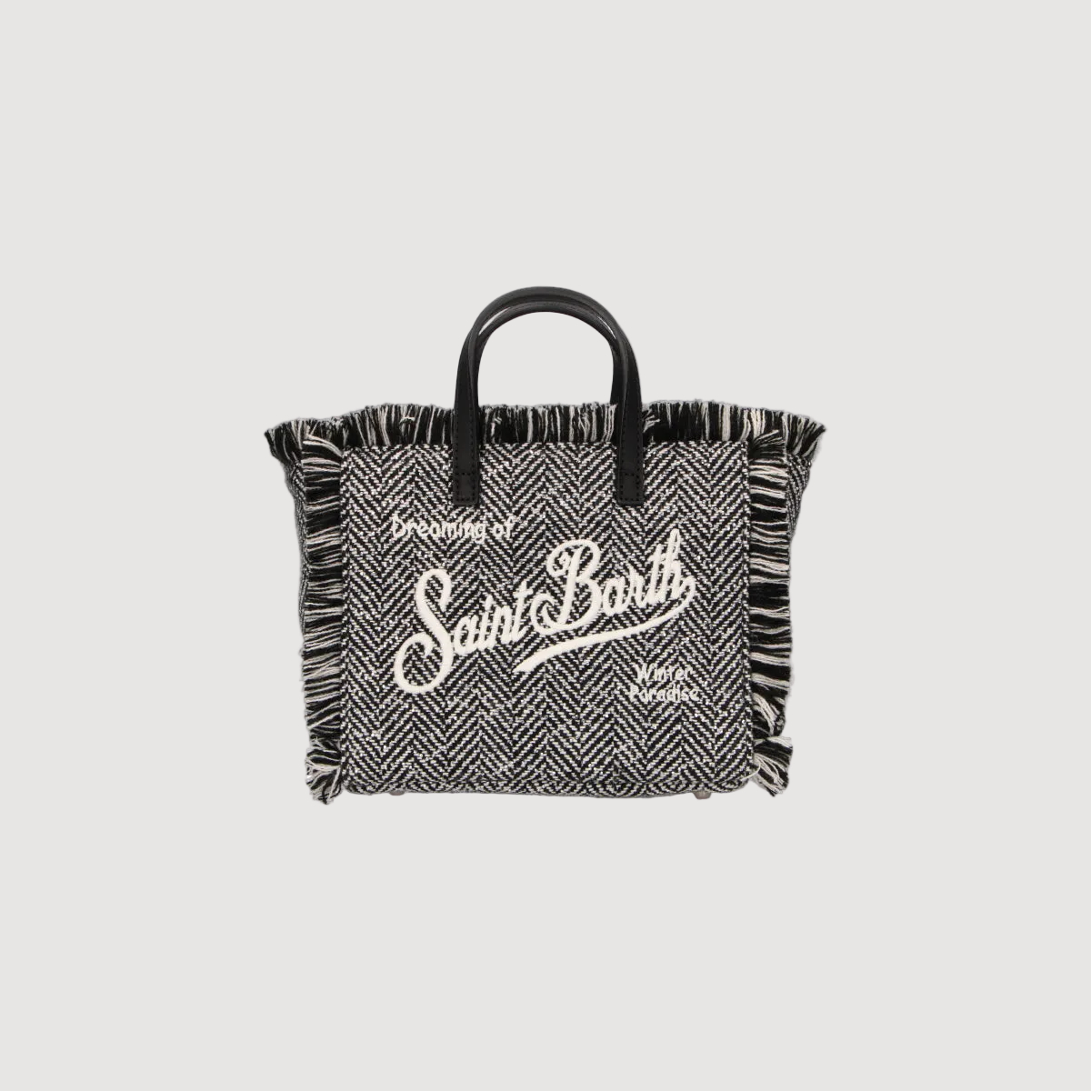 Mc2 Saint Barth borsa Vanity Mini Wool Herringbone