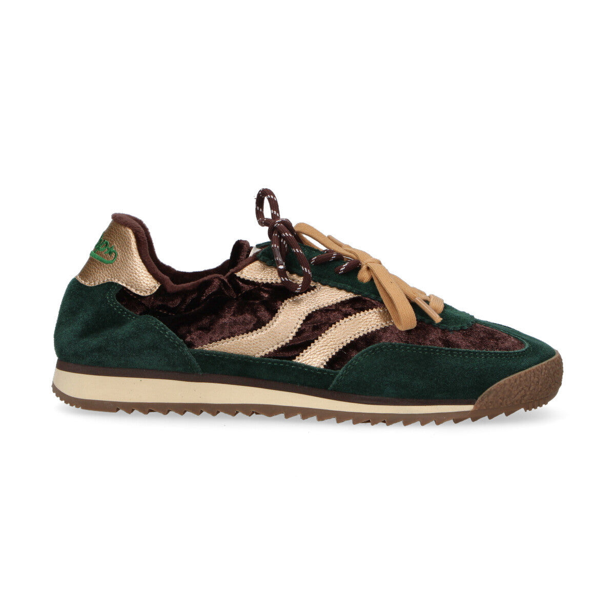 MRP Star sneaker Pure in camoscio verde e marrone