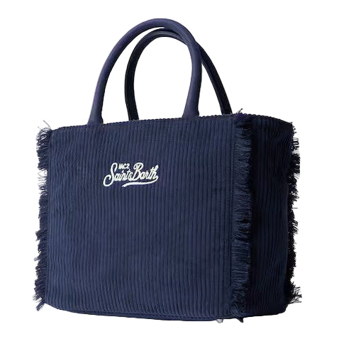 Mc2 Saint Barth colette a coste velluto blu