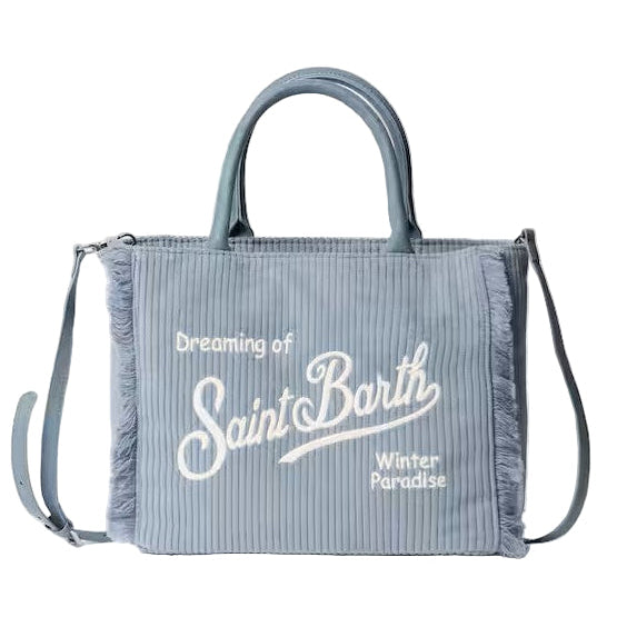 Mc2 Saint Barth colette a coste velluto azzurro