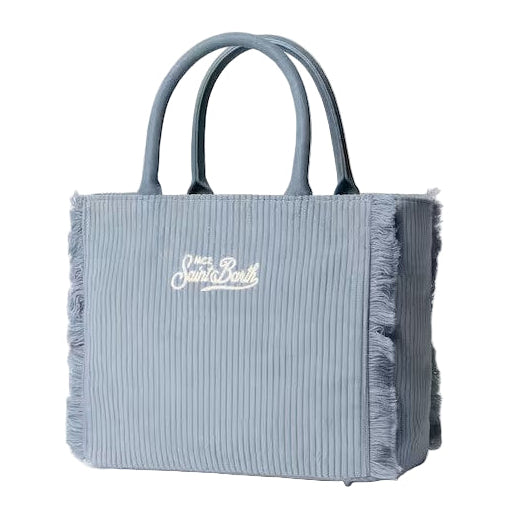 Mc2 Saint Barth colette a coste velluto azzurro