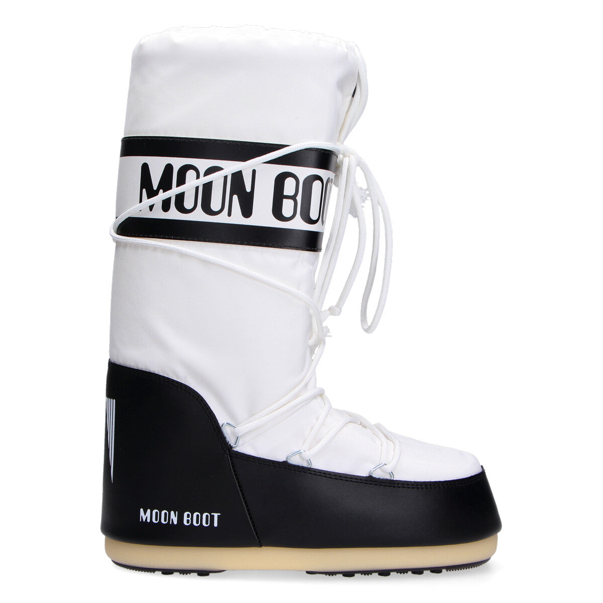 Moon Boot Icon Nylon con Design Colour-Black