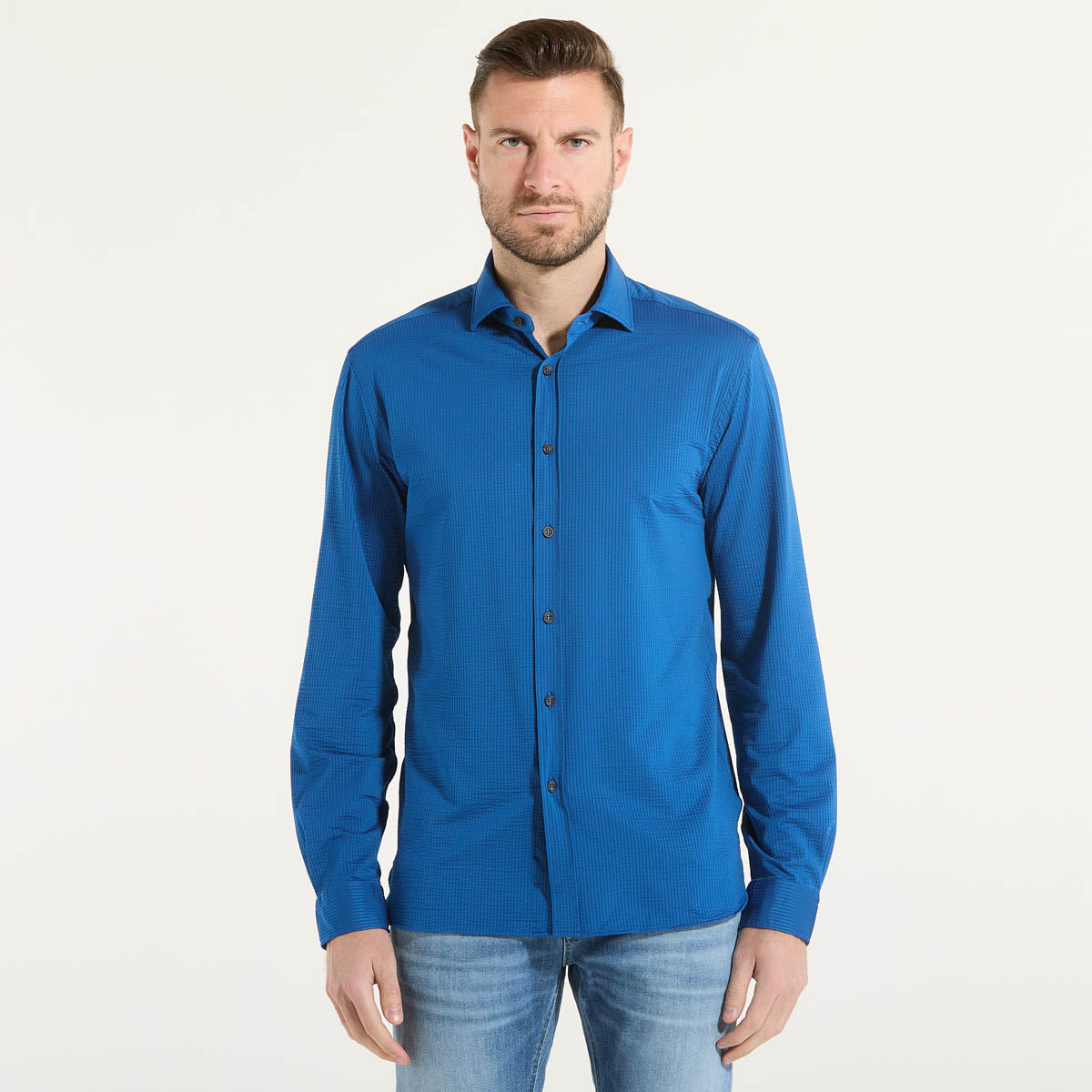 Camicie Uomo Camicie Xacus On Line Xacus Camicia Active In Tessuto