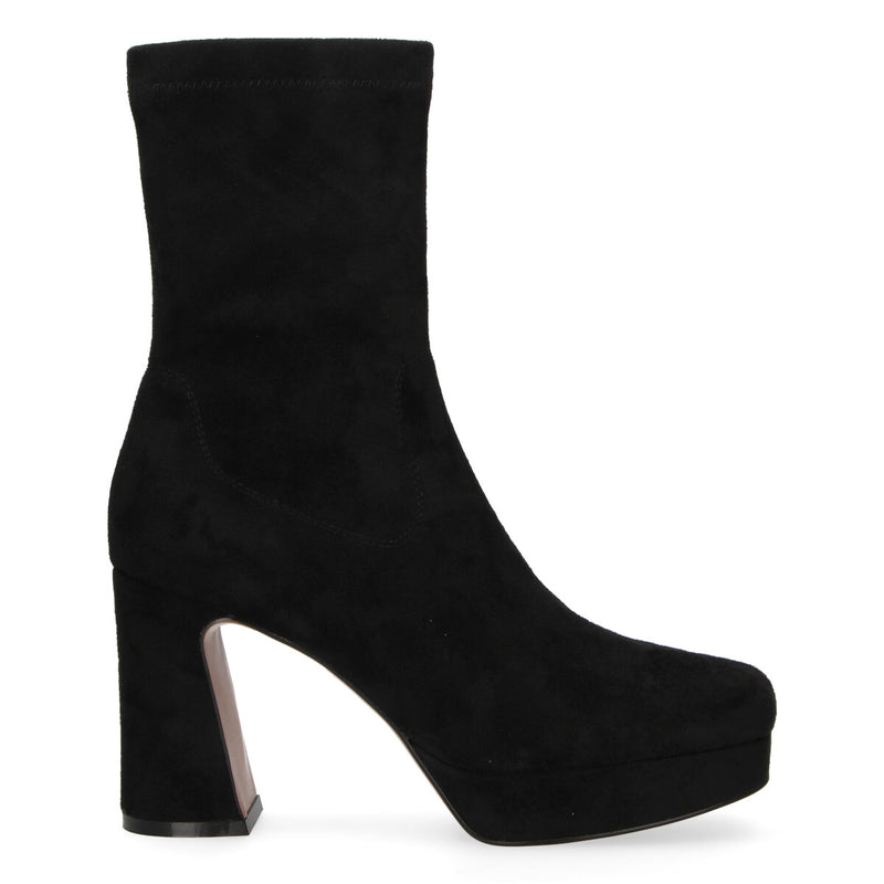 Emanuelle Vee tronchetto microfibra nero