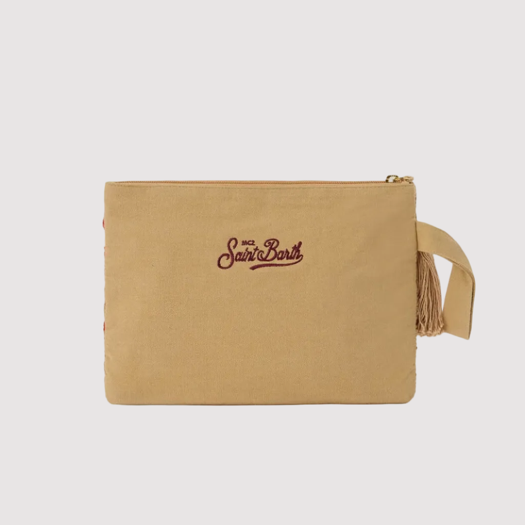 Mc2 Saint Barth Jute Pouch Terry Coral
